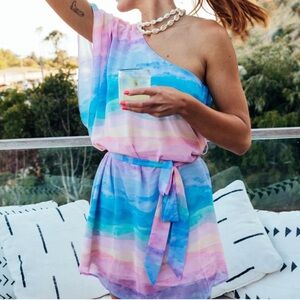 BNWT Show Me Your MuMu Trish Dress in Mumaid Waves Size Small